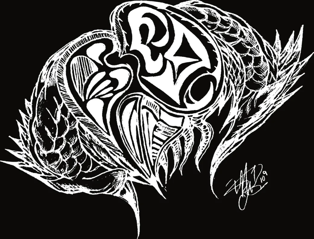 Original ink drawing by Tiffany Charbonneau